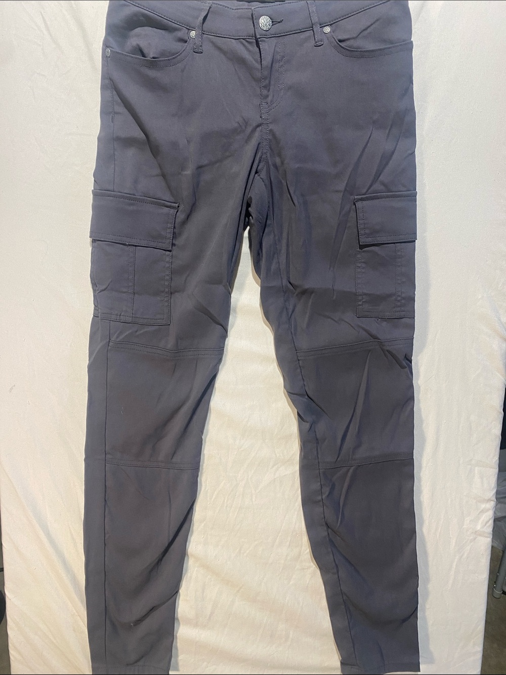 PrAna women’s  Cargo Pants in Charcoal Gray hiking/outdoor lifestyle pants
